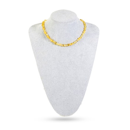 Бусы &quot;Сливка/Мятый шар&quot; из Янтаря купить