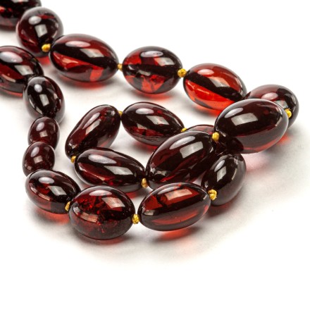 Бусы &quot;Слива&quot; из Янтаря купить