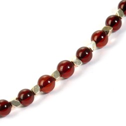 Бусы &quot;Шар&quot; из Янтаря и бижутерии