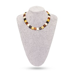 Бусы &quot;Квадрат&quot; из Янтаря и бивня мамонта