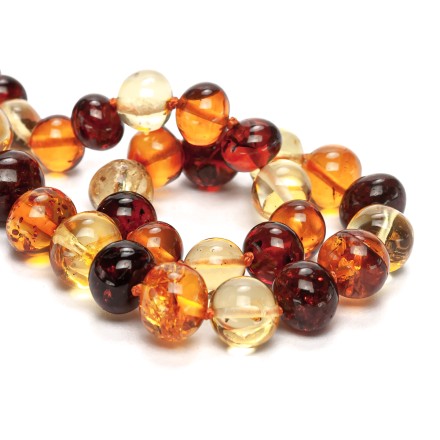 Бусы &quot;Мятый шар&quot; из Янтаря купить
