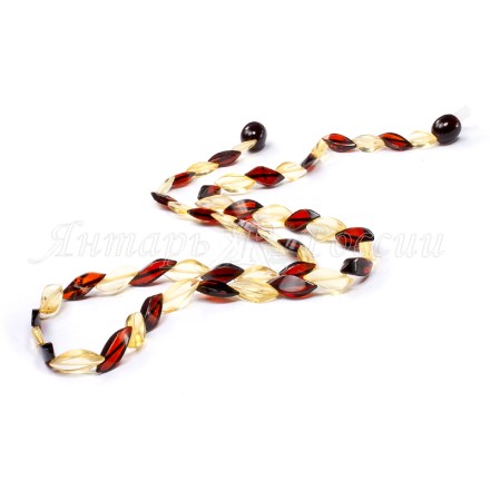 Бусы &quot;Змейка&quot; из Янтаря купить