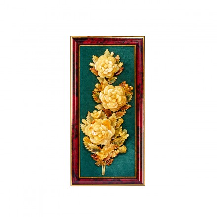 Картина роза Янтарь купить