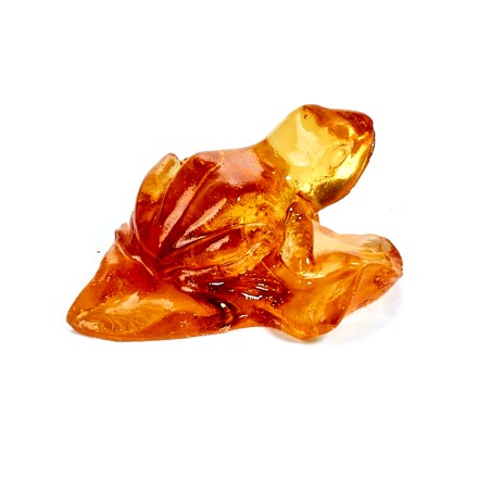 &quot;Лягушка внимательная&quot; фигурка Юв.смола с янтарем купить