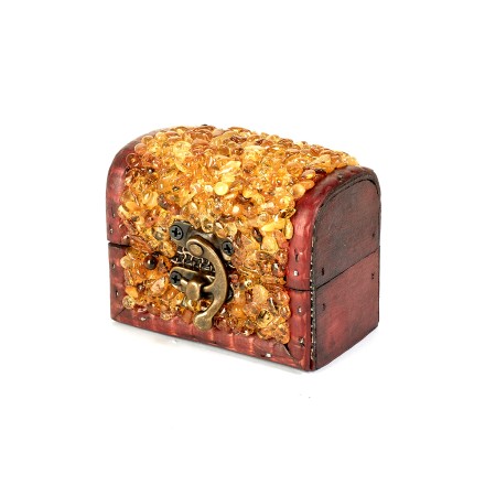 Сундук малый, Дерево/Янтарь купить