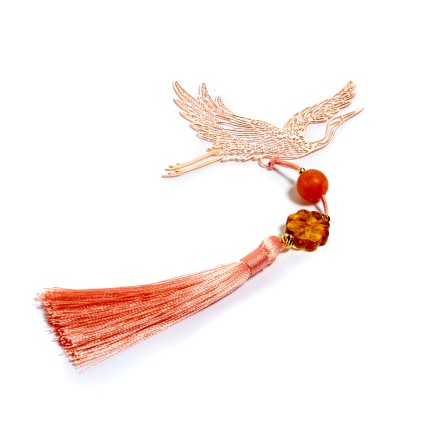 Закладка для книги с янтарем &quot;Аист&quot; купить