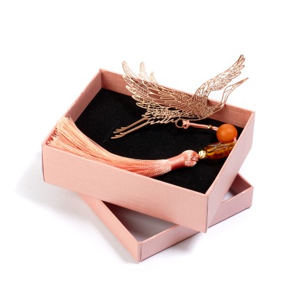 Закладка для книги с янтарем &quot;Аист&quot; купить