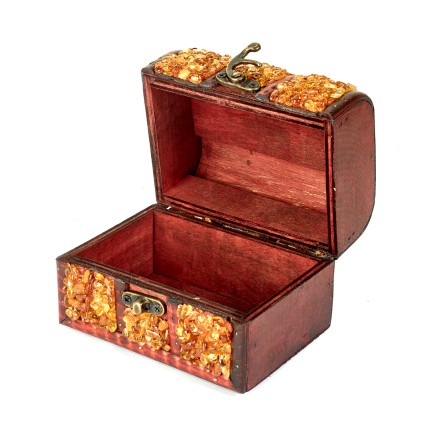 Сундук средний, Дерево/Янтарь купить