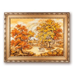 Картина &quot;Сельская местность&quot; из Янтаря