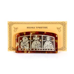 Автомобильная икона &quot;Триптих&quot; из Янтаря и эп.смолы