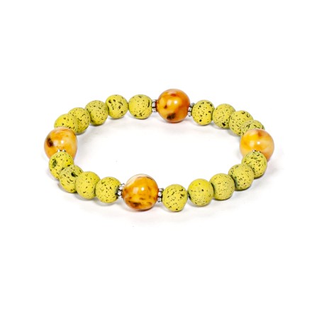 Браслет &quot;Лава&quot; из Янтаря и лавы купить
