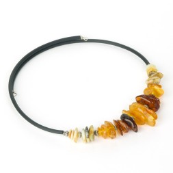 Колье на струне &quot;Алтай&quot; из Янтаря (ассорт.)
