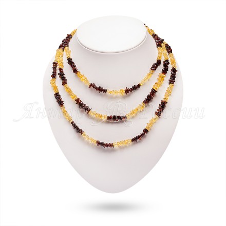 Бусы &quot;Галька&quot; из Янтаря купить