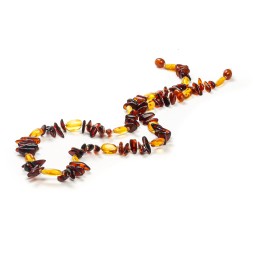 Бусы &quot;Галька/Сливка&quot; из Янтаря