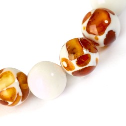 Браслет &quot;Шар&quot; из Янтаря и юв.смолы