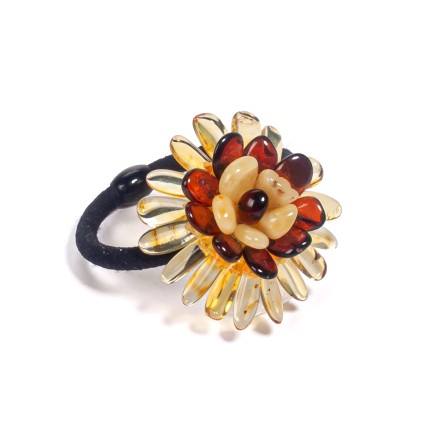 Резинка д/волос &quot;Хризантема&quot; Янтарь купить