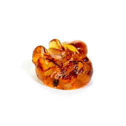 Фигурка &quot;Утка хохлатая&quot; из Янтаря и эпоксидной смолы