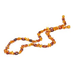 Бусы &quot;Галька/Сливка&quot; из Янтаря