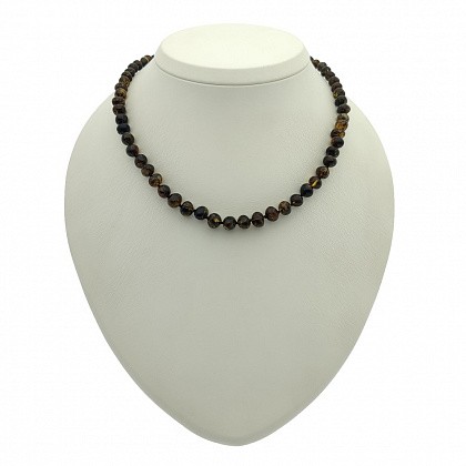 Бусы &quot;Мятый шар&quot; из Янтаря купить