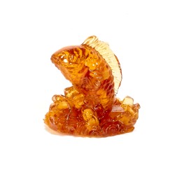 &quot;Рыбка на волне&quot; фигурка Юв.смола с янтарем