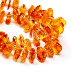 Бусы &quot;Галька&quot; из Янтаря