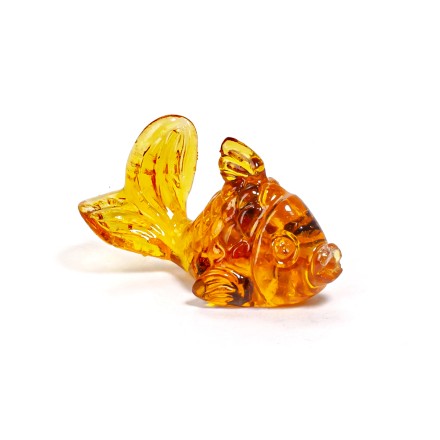 Фигурка &quot;Рыбка&quot; из Янтаря и эпоксидной смолы купить