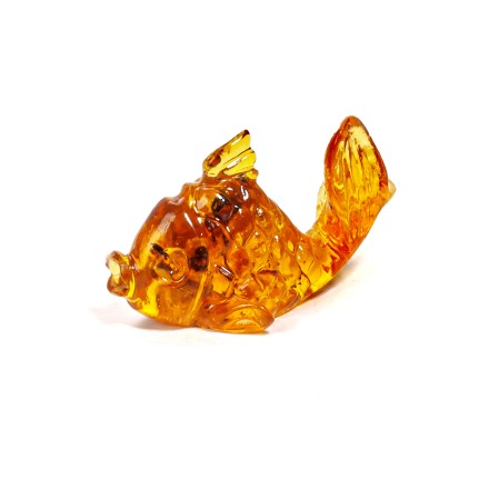 Фигурка &quot;Рыбка&quot; из Янтаря и эпоксидной смолы купить