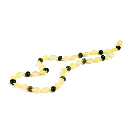 Бусы детские &quot;Сливка/Мятый шар&quot; из Янтаря купить